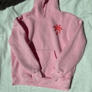 Pink Palm Puff Sweatshirt